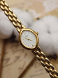 1990s Vintage Seiko Oval Shield Case Bracelet Watch
