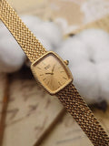 Arriving Soon - 1980s Vintage Seiko Rope-Bezel Rectangular Dress Watch – Rare Textured Mesh Edition