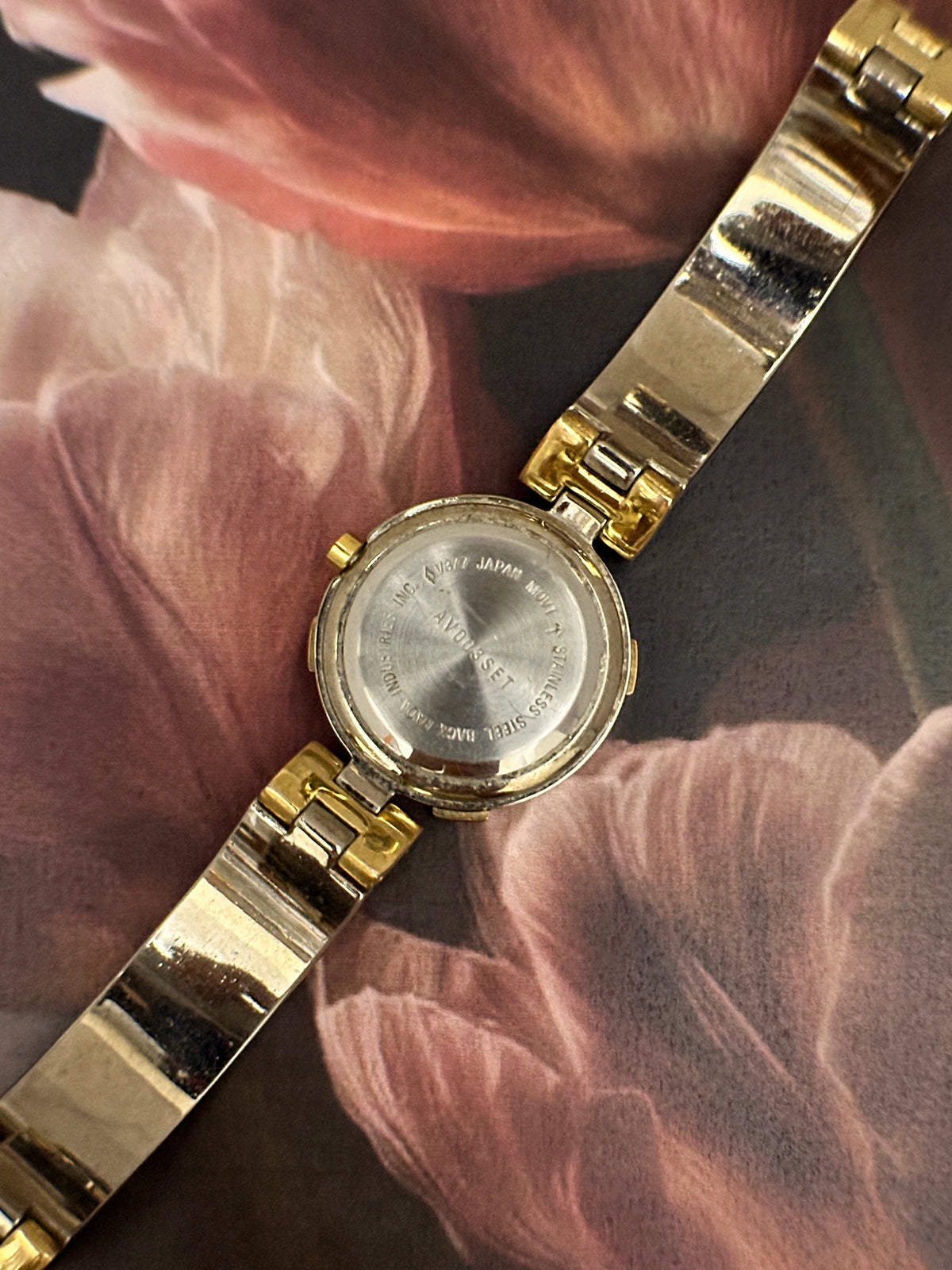 Vintage Two-Tone Sport-Chic Dress Watch – Diver-Style Rider Tab Bezel & Rigid Bangle Bracelet Edition