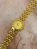 Vintage Westair Gold-Tone Classic Dress Watch – Sunburst Dial & Multi-Row Brick Link Bracelet Edition