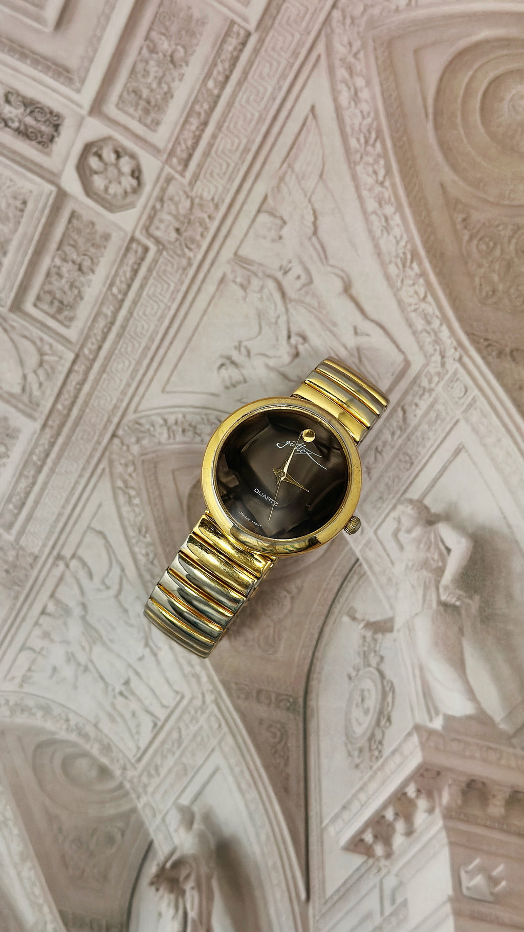 Vintage Gottex Gold-Tone Museum Dial Dress Watch – Expansion Band Edition