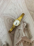 Vintage Timex Gold-Tone Oval Ladies Dress Watch – Manual Winding Movement