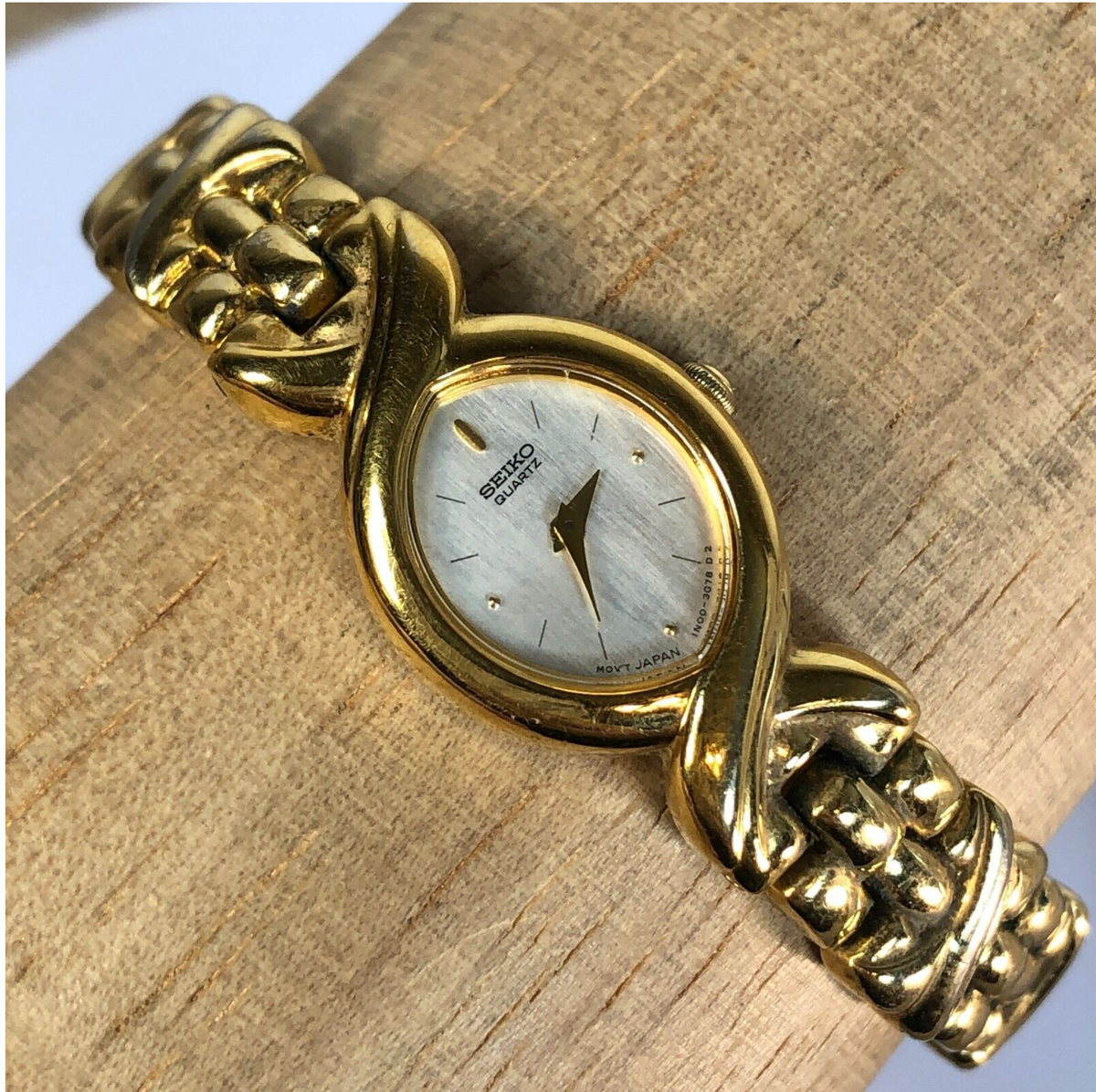 Arriving Soon - 1990s Vintage Seiko Oval Shield Case Bracelet Watch – Rare Geometric Design